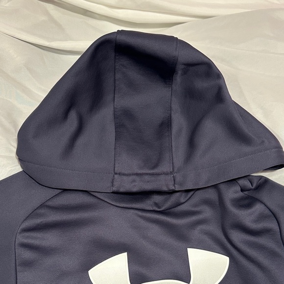 Under Armour Dark Gray Hoodie with White Logo BNWT - Picture 5 of 7